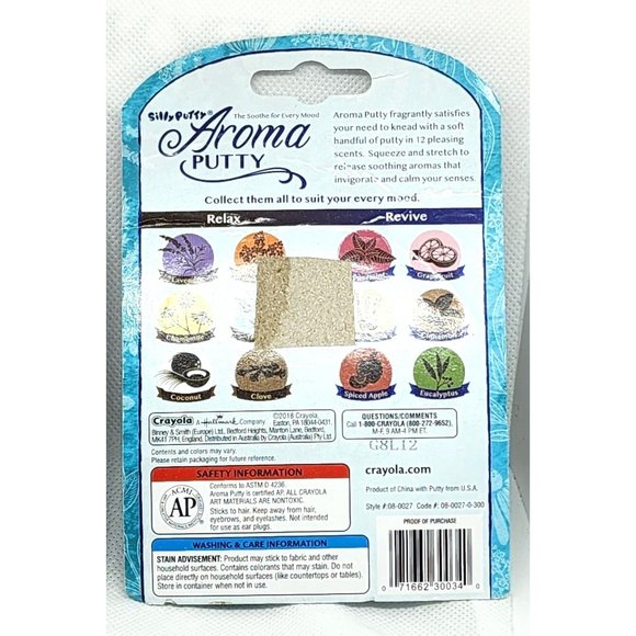 Spiced Apple & Lemongrass Aromatherapy Stress Relief .88 Oz Crayola Silly Putty - Picture 3 of 8